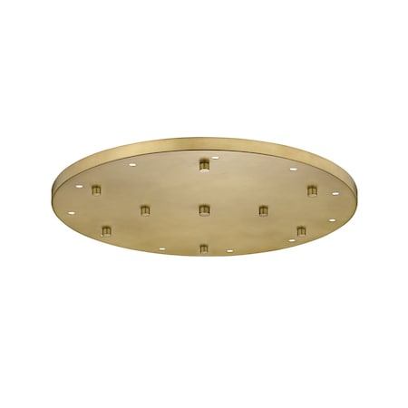 Z-Lite Multi Point Canopy Ceiling Plate, 11-Light, 24 In.W x 1.5 In.H, Modern Gold CP2411R-MGLD
